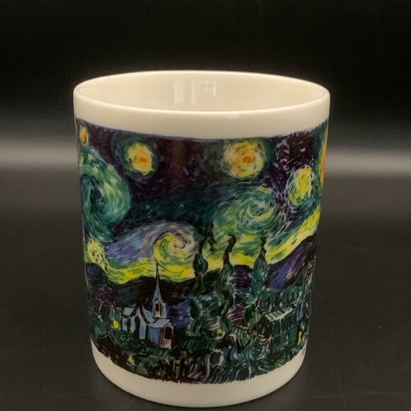 Chaleur Masters Collection Starry Night Vincent Van Gogh Mug Cup D. Burrows - Picture 2 of 10